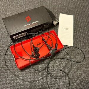 Peloton x Urbanears Sumpan Wired Headphones Earbuds Blk EUC w/ Box & Manual